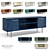 Elegant TV Stand Gold/Silver 3D model small image 1