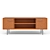 Elegant TV Stand Gold/Silver 3D model small image 2