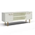 Elegant TV Stand Gold/Silver 3D model small image 3