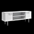 Elegant TV Stand Gold/Silver 3D model small image 7