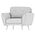 Edinburgh Lounge Chair in Three Colors 3D model small image 4