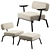 Ode Lounge Chair Set: Modern Elegance 3D model small image 1