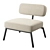 Ode Lounge Chair Set: Modern Elegance 3D model small image 2