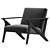  Modern Gray Ride Accent Chair 3D model small image 2