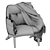 Cozy Chair with Throw 3D model small image 5