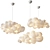 Dreamy Cloud Pendant Light 3D model small image 1