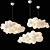 Dreamy Cloud Pendant Light 3D model small image 2