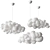 Dreamy Cloud Pendant Light 3D model small image 4