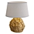 Gold Gilded Marble Table Lamp 3D model small image 1