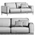 NAXOS Sofa by Dienne Salotti 3D model small image 5