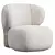  Modern Minimalist Asawa Lounge Chair 3D model small image 1