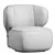  Modern Minimalist Asawa Lounge Chair 3D model small image 4