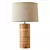 Elegant Wood Table Lamp 3D model small image 2