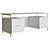 Quinn Executive Desk by Westelm 3D model small image 1