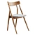 Arflex Lizzy Wood Chair 80cm 3D model small image 1