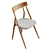 Arflex Lizzy Wood Chair 80cm 3D model small image 5