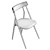 Arflex Lizzy Wood Chair 80cm 3D model small image 6