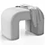 Rint Ottoman with Plaid Option 3D model small image 7