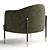 Modern Oxford Armchair by Capitalcollection 3D model small image 3