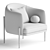 Modern Oxford Armchair by Capitalcollection 3D model small image 7