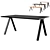 Elegant CARRADALE Dining Table 3D model small image 1
