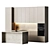 Beige Modern Kitchen Set 3D model small image 1
