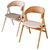 Contemporary WATERTON ARMCHAIR 55x61x80 cm 3D model small image 6
