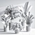  Modern Indoor Plant Set 3D model small image 8