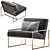 Marsden 1 Armchair: Stylish Comfort 3D model small image 4