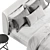 Ikea Tufjord Upholstered Bed, Blue 3D model small image 3