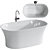 Modern Freestanding Bathtub with XForm 3D model small image 2