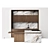 Modern Kitchen Collection: Wooden & Marble 3D model small image 3