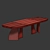 Title: Vintage Dining Table 3D model small image 4