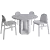 Elegant Circular Table & Chair 3D model small image 4