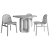 Elegant Circular Table & Chair 3D model small image 7