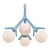 Glowing Pendant Chandelier Zarevo 3D model small image 1