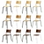 Tiptoe Chair SSD: Sleek Design 3D model small image 3