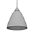 Sleek Black Read Pendant 3D model small image 3