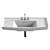 Elegant Olney Wall-Mount Sink 3D model small image 2