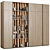 Modular Minimalist Style Wardrobe 3D model small image 3