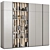 Modular Minimalist Style Wardrobe 3D model small image 4