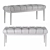 Title: Velvet Novani Bed Bench 3D model small image 2