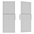 Frosted Glass LED Wall Sconce 3D model small image 2