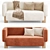 Arklou Sofa: Modern Comfort Elegance 3D model small image 2