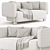 Arklou Sofa: Modern Comfort Elegance 3D model small image 6