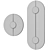 PHEBE Wall Sconce Marble Diffuser 3D model small image 3