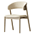 Modern Gray Siena Chair 3D model small image 1