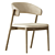 Modern Gray Siena Chair 3D model small image 3
