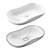 CeramaLux NC 9175 & NC 78456 Mounted Basins 3D model small image 2