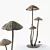  Mushroom Floor Lamp. Unique Design 3D model small image 1